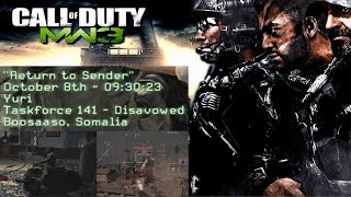 Call of Duty : Modern Warfare 3 - Return to Sender | Somalia Raid & Warabe’s End