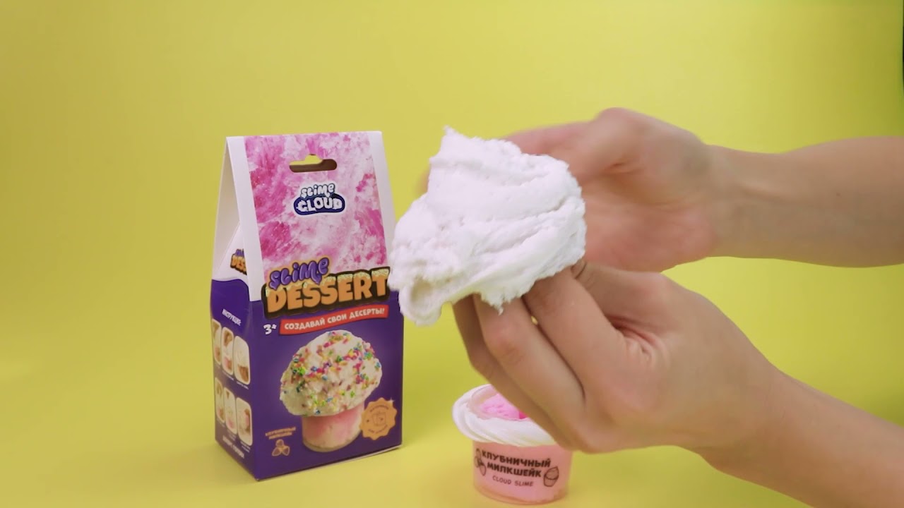 Slime dessert МИНИ Клубничный милкшейк видеоинструкция