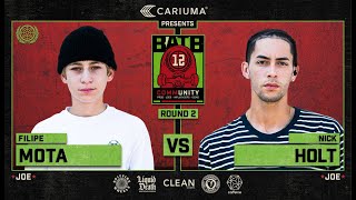 BATB 12: Filipe Mota Vs. Nick Holt - Round 2 | Battle At The Berrics - Presented By Cariuma