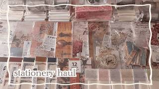 Stationery haul】超大量のコラージュ素材を開封してコラージュ