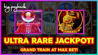 GRAND & GOLD Trains AT MAX BET → JACKPOT! Cash Express Luxury Line Slots - HANDPAY!! screenshot 4
