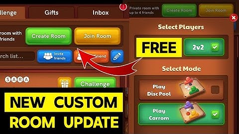 Carrom Pool New Custom Room Update | How to Join Free | Jamot Gaming