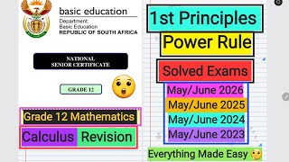 Master Grade 12 Calculus: NSC Past Papers May/June 2026, 2025, 2024, 2023 |Exam Preparation |iCampSA
