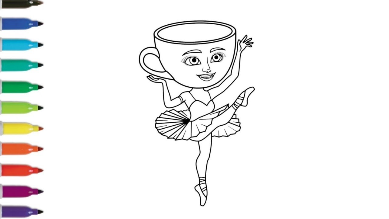 Ballerina Cappuccina Drawing, Painting & Coloring For Kids and Toddlers_ Kids Art
