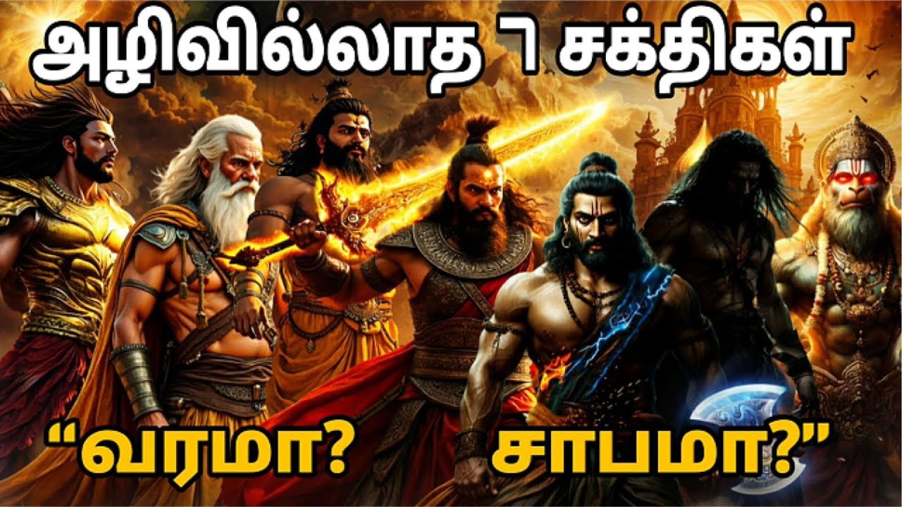மரணத்தை வென்ற 7 அழியாத வீரர்கள் | கலியுகத்தில் அவர்கள் இன்னும் உயிருடன் இருகிறார்கள் Tamil Mythology