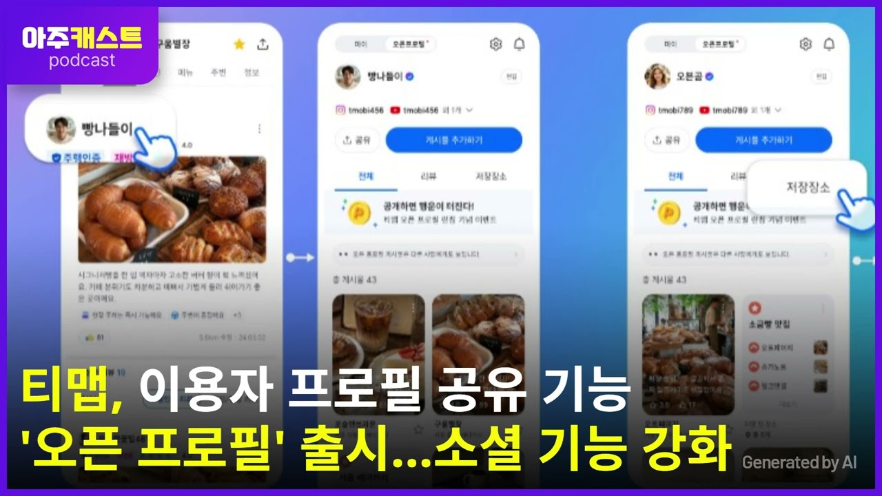 티맵, 이용자 프로필 공유 기능 오픈 프로필 출시…소셜 기능 강화