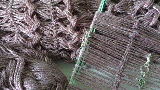 Pt 1 Hairpin Lace Crochet stitch demo tutorial - BTS new design by Kristen Stein Designs