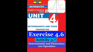Mathematics Grade 11 Unit 4 Exercise 4.6 and Activity 4.7@Girma21