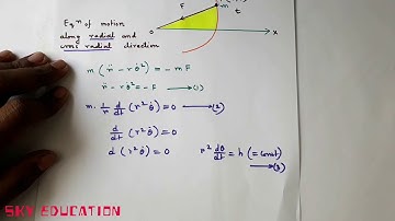 Differential Equations in Central Orbit