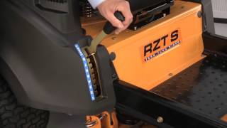 how to remove the deck on rzt zero turn riding mowers