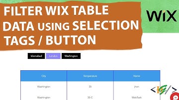 How to Filter Table Data using Selection Tags / Button in Wix Website