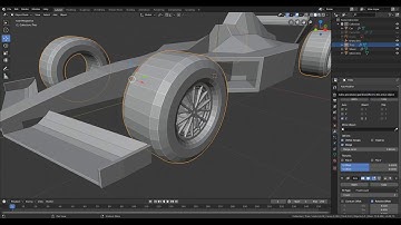 Low-poly F1 Car Timelapse