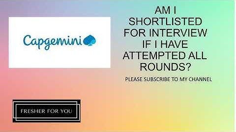 what happens after attempted all rounds in capgemini