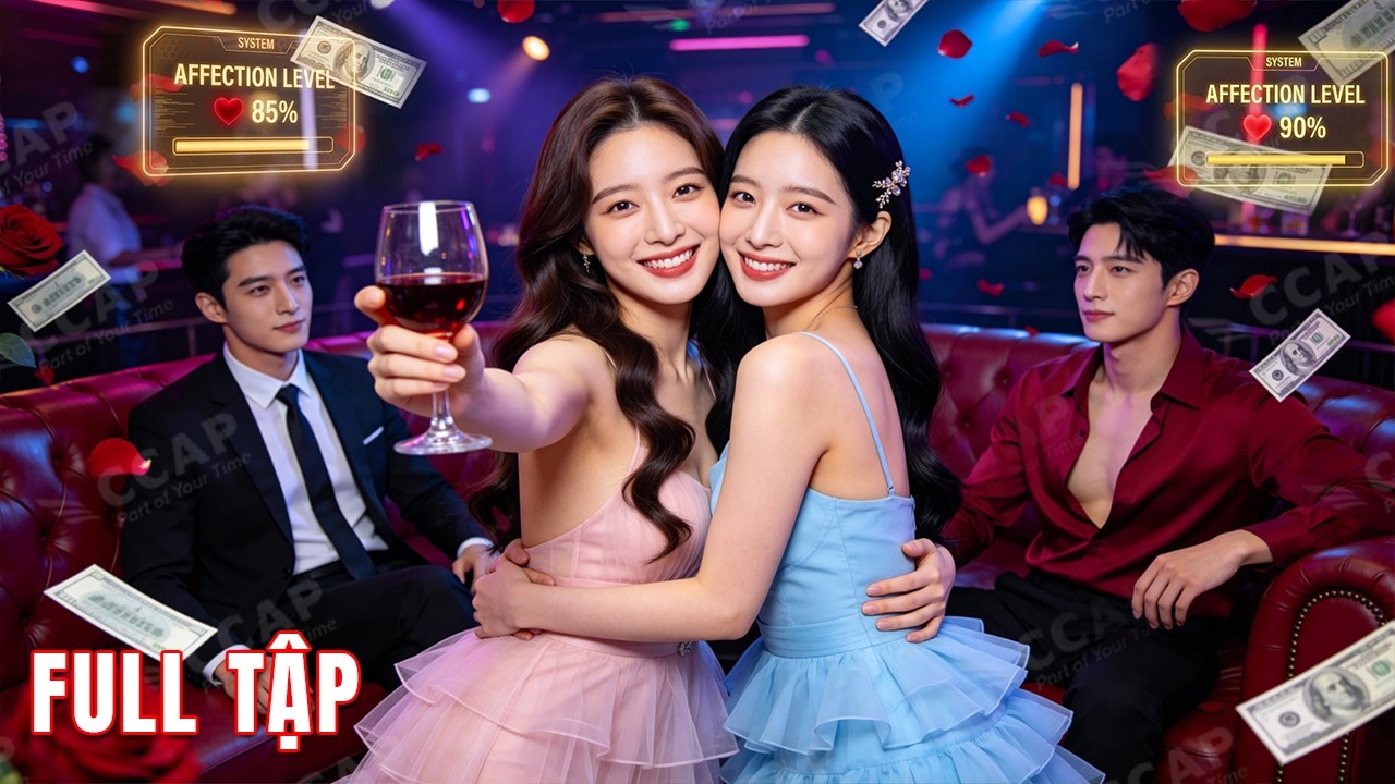 Đôi bạn thân xuyên không vào tiểu thuyết, sở hữu hệ thống hảo cảm cưới được 2 anh chồng đẹp trai