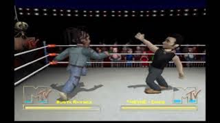 MTV Celebrity Deathmatch - XBOX Gameplay - Busta Rhymes vs Chris Kirkpatrick