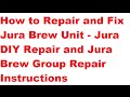 How to Disassemble Jura Brew Group to Fix ERROR 8 | Jura Brew Group Repair
