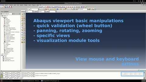 Abaqus Viewport Manipulations