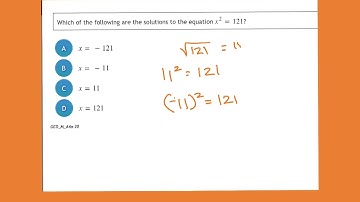 Choose the square root of 121.