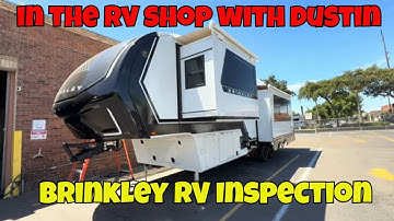 Join Dustin for a Brinkley RV Inspection Tour in the RV Shop!