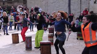 Melbourne Djembe Flash Mob City Square 2016 (long version)