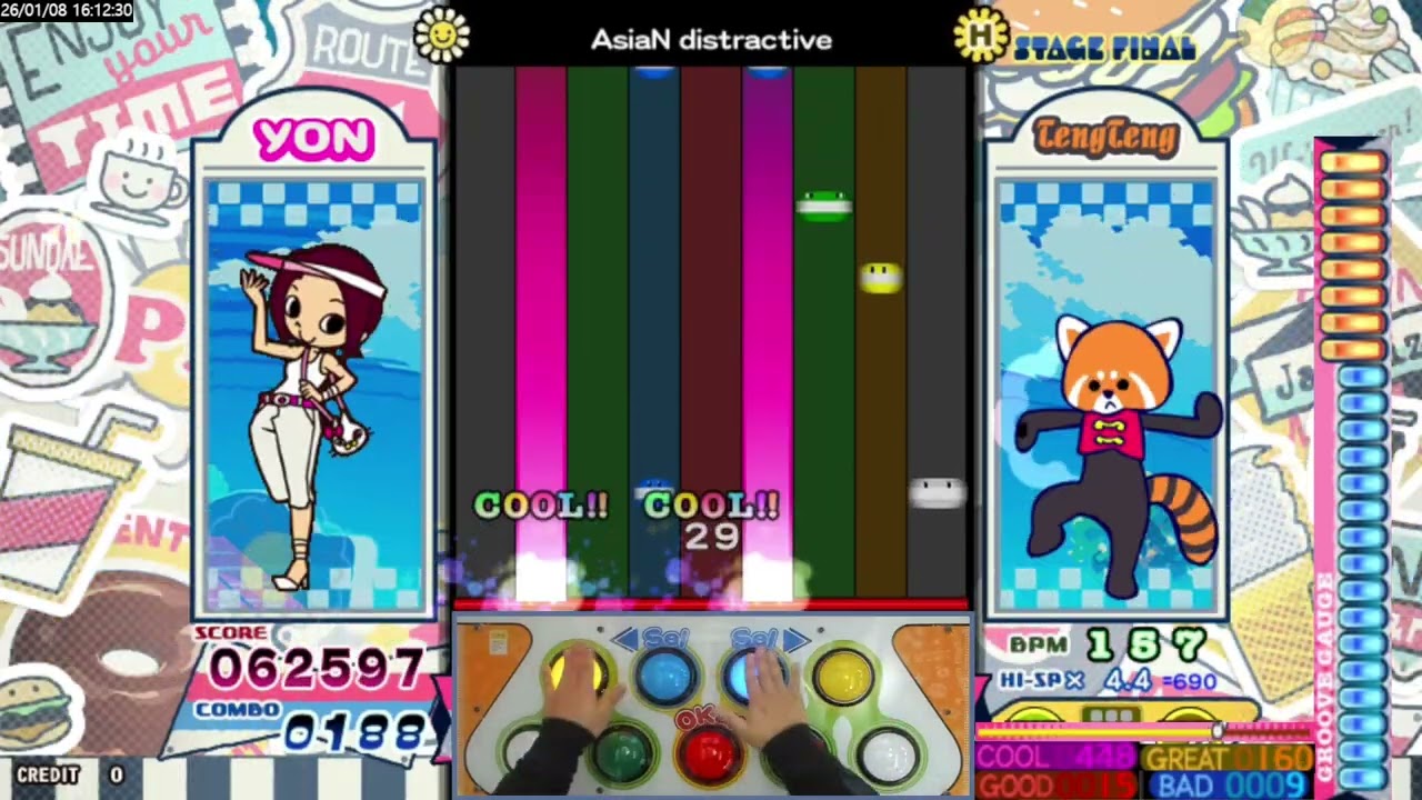 Pop'n Music Jam & Fizz AsiaN distractive Hyper 40