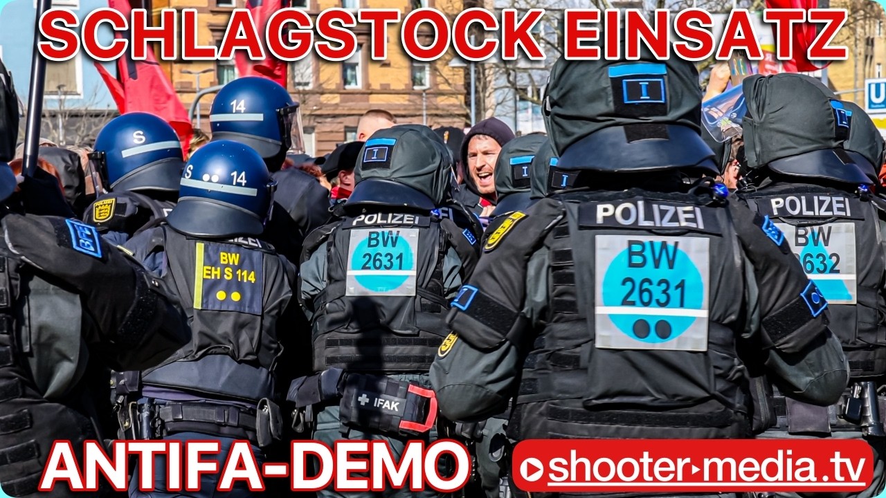 👮‍♂️ POLIZEI SETZT BEI ANTIFA-DEMO SCHLAGSTÖCKE UND PFEFFERSPRAY EIN 👮 | 🚓 Großeinsatz 🚓