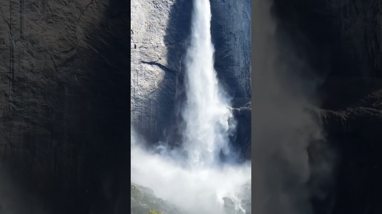 ⁣Yosemite Waterfalls 2023 #waterfall #yosemite #shorts #short #travel #nature #california