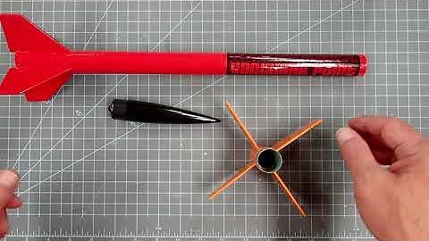 Custom Rockets "Vanishing Point" model rocket assembly (2 of 2)