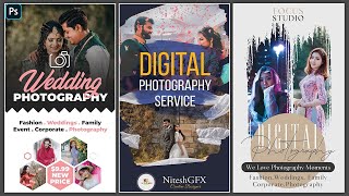 Photography Rollup Banner PSD Free Download || Nitesh GFX || screenshot 4