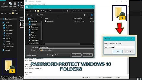 Password Protect and Hide Windows 10 Folders | No Software | Add Password to any Folders 🔐💯
