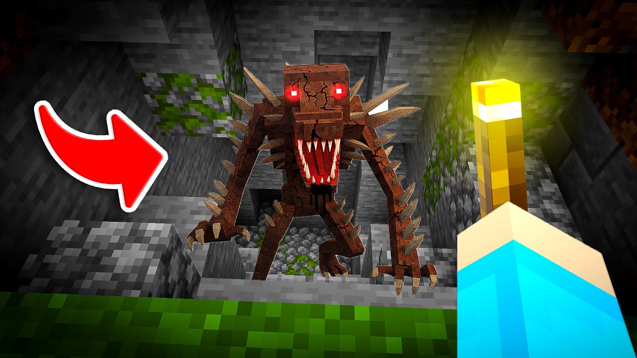 De CAVE DWELLER Valt Mij Aan In Minecraft...