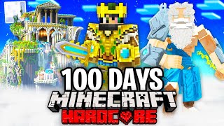 I Survived 100 Days on Mount Olympus in Minecraft.. Here
