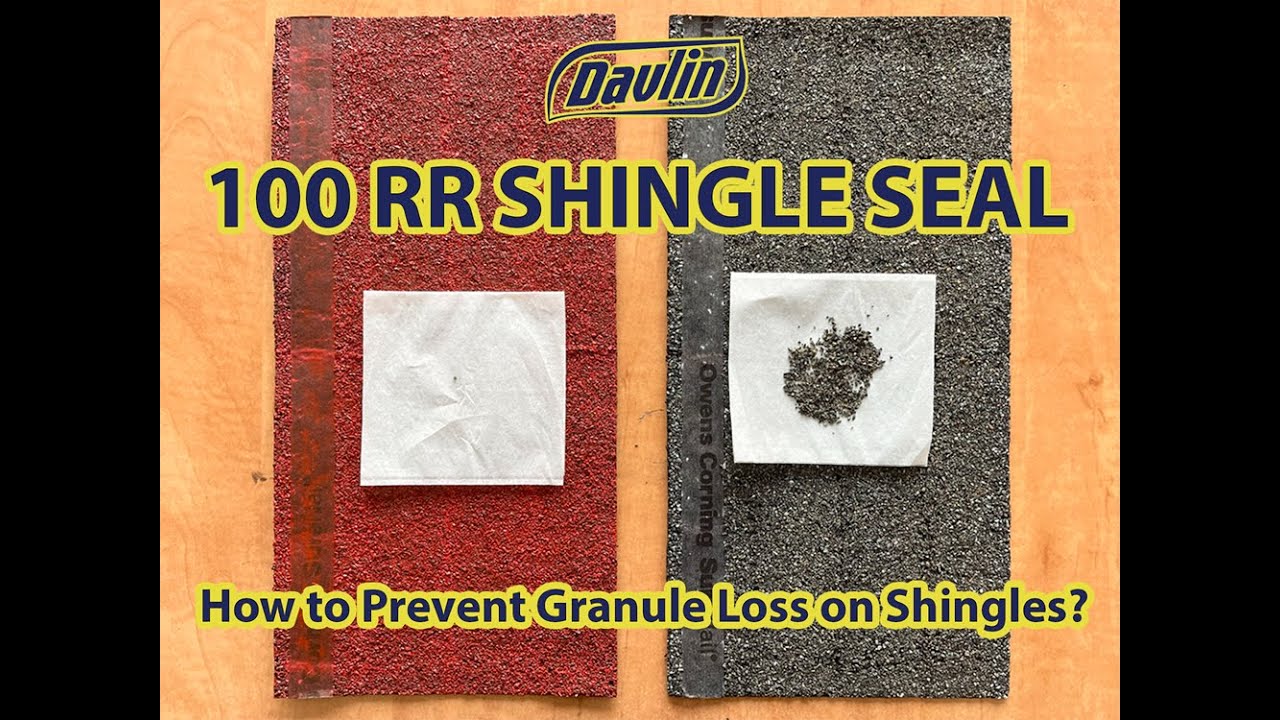 How to Prevent Granule Loss on Shingles? DAVLIN SHINGLE SEAL Demonstration