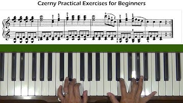 Czerny Practical Exercises for Beginners Op. 599, No. 25 Piano Tutorial