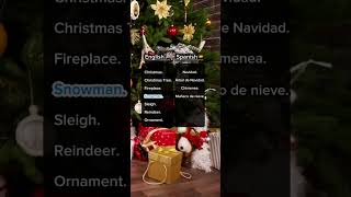 Christmas Vocab in Spanish #inglesonline #spanish #learnspanish #spanishlessons