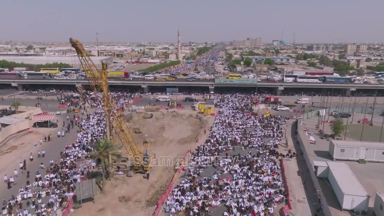 التصوير الجوي لساحة التحرير لانــ...ـصار الزعيم العراقي السيد مقتدى الصدر
