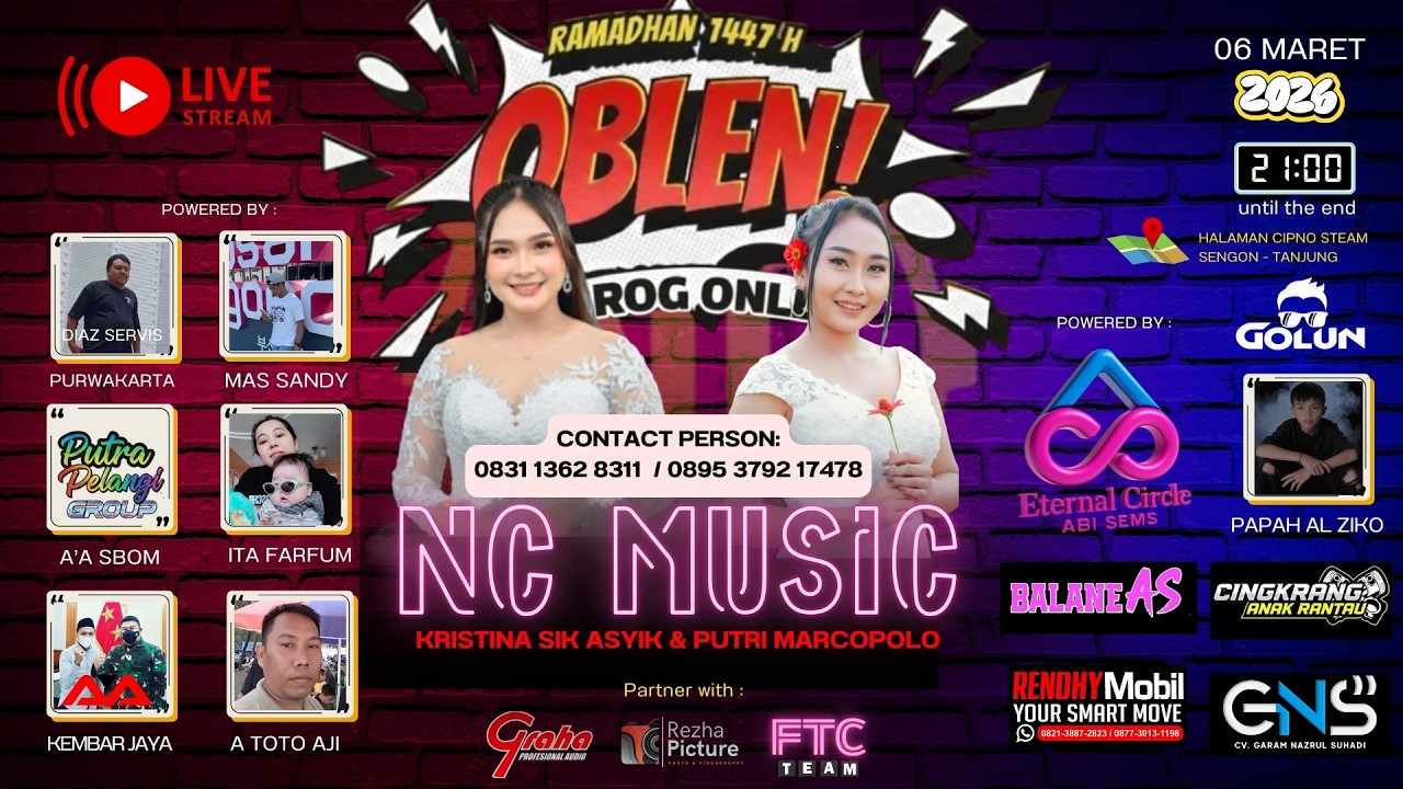 LIVE NGOBROG ONLINE NC MUSIC ENTERTAIENMENT , JUM'AT 6 MARET 2026 ( MALAM )