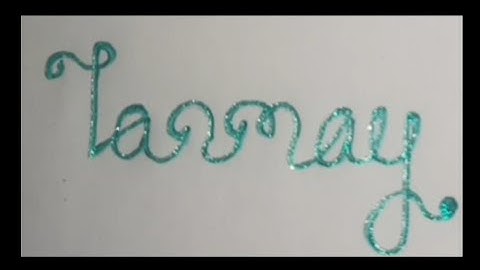 Writing Name "Tanmay" in Cursive Writing | #shorts #calligraphy