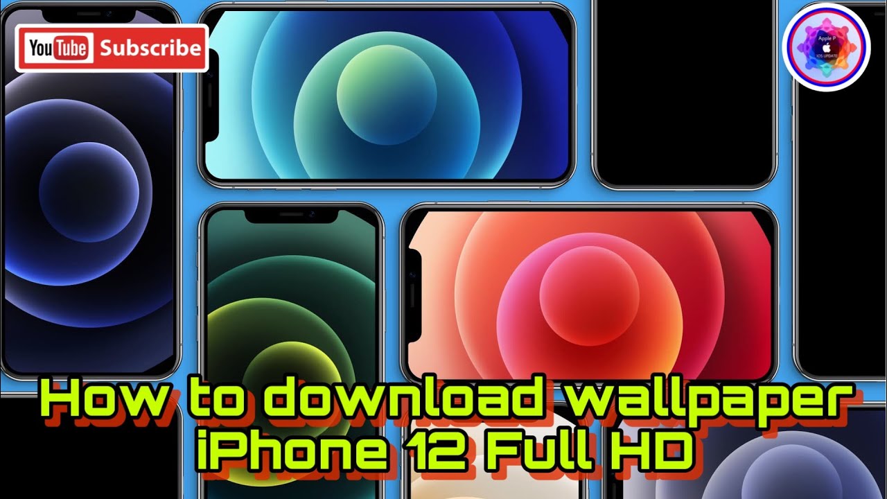 How To Download Wallpaper Iphone 12 Official Full Hd Youtube