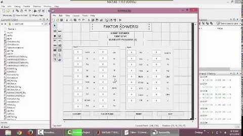 Cara membuat faktor Konversi dengan Aplikasi matlab oleh Ilham trisandi BDP A
