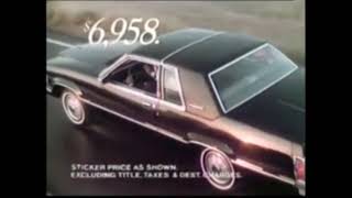 1980 Ford Thunderbird Car Commercial