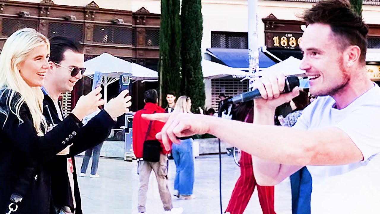 Иностранцев зацепил этот голос Русского Уличного Певца на улице Европы