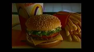 McDonalds Double Cheeseburger Deluxe commercial from 1998