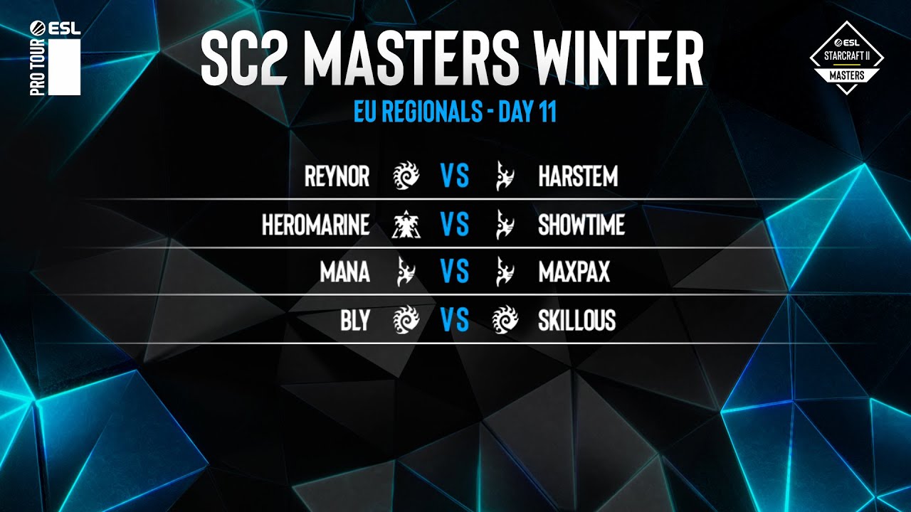 [ESL SC2 Masters Winter] EU Regionals День 11 YouTube