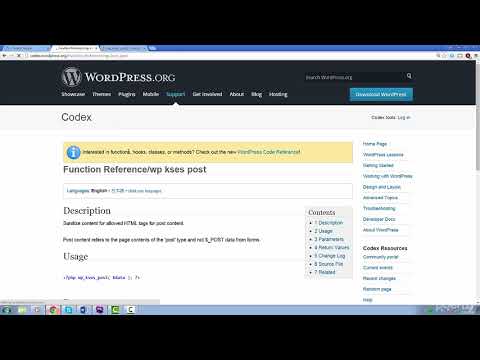 023 Sanitizing HTML Input and Inserting a Post