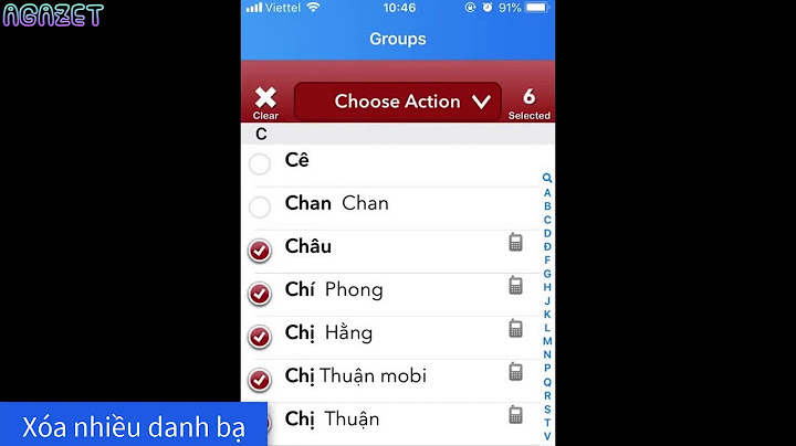 Hướng dẫn xóa 1 hay nhiều danh bạ trên iphone
