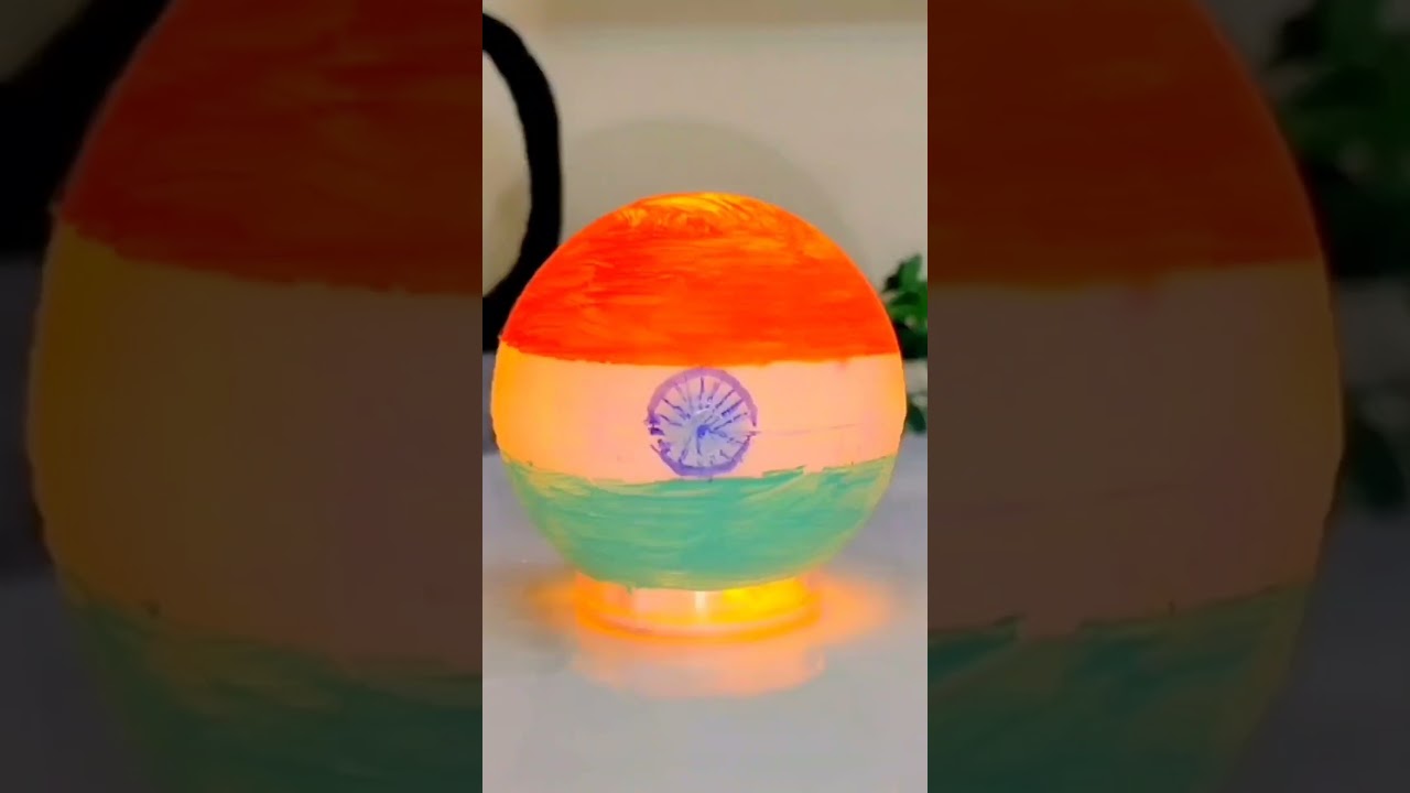 DIY Indian Flag Light & Badge 