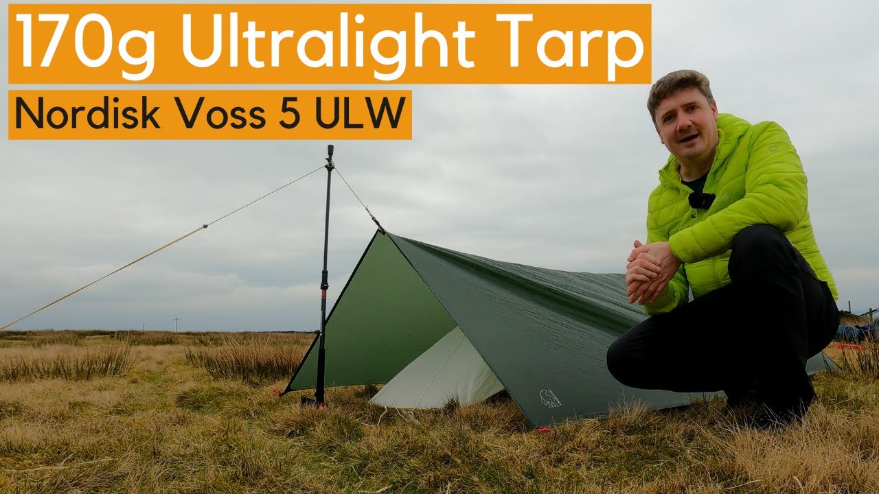 170g! Ultralight Tarp | Nordisk Voss 5 ULW Tarp - YouTube