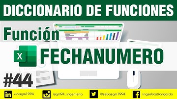Función FECHANUMERO en Excel