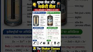 🔋 शुष्क सेल और मर्करी सेल | संरचना, इलेक्ट्रोड अभिक्रिया एवं उपयोग | 🔥 Dry Cell vs Mercury Cell |